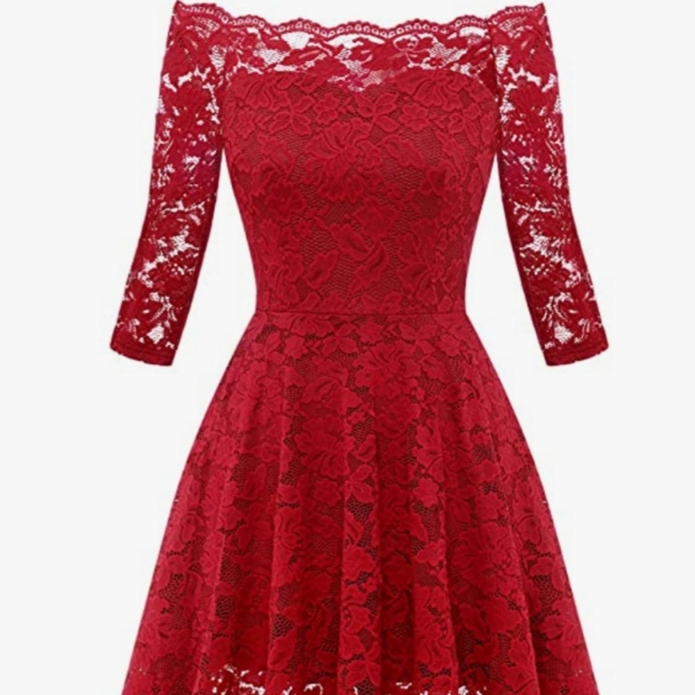 Red Lace Dress